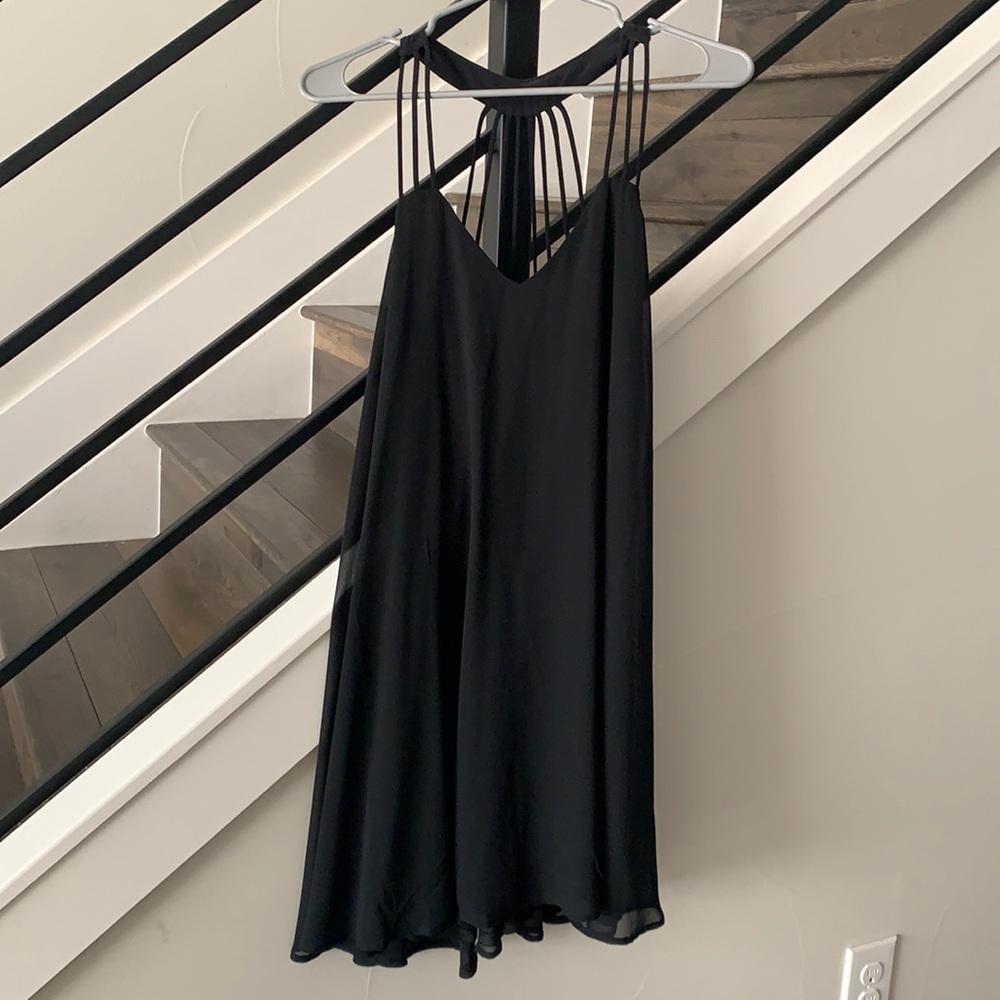 Express little black dress with strap detail